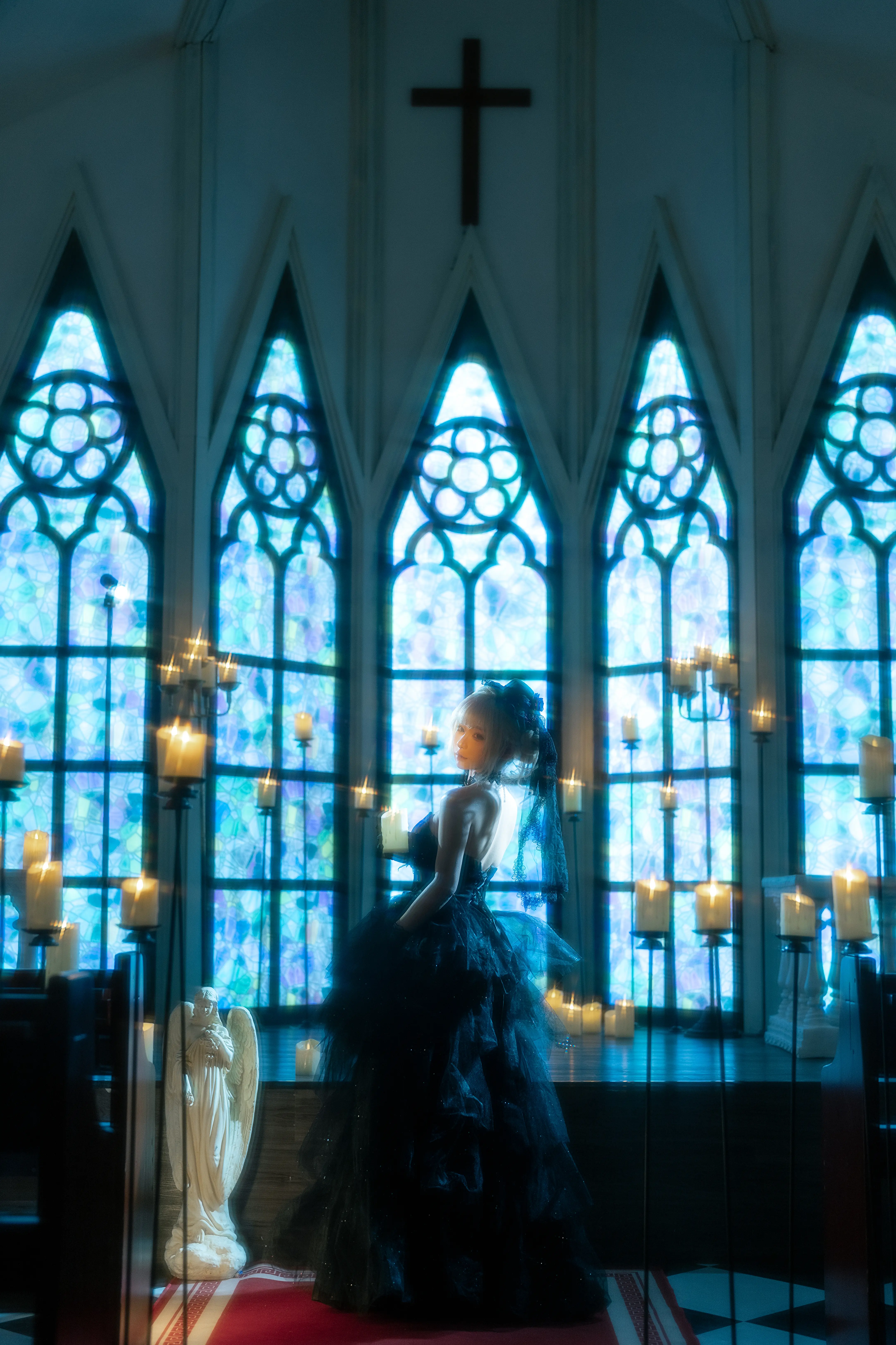 蠢沫沫 黑婚纱cos图集全册资源在线观看共37P+1V-柒老湿