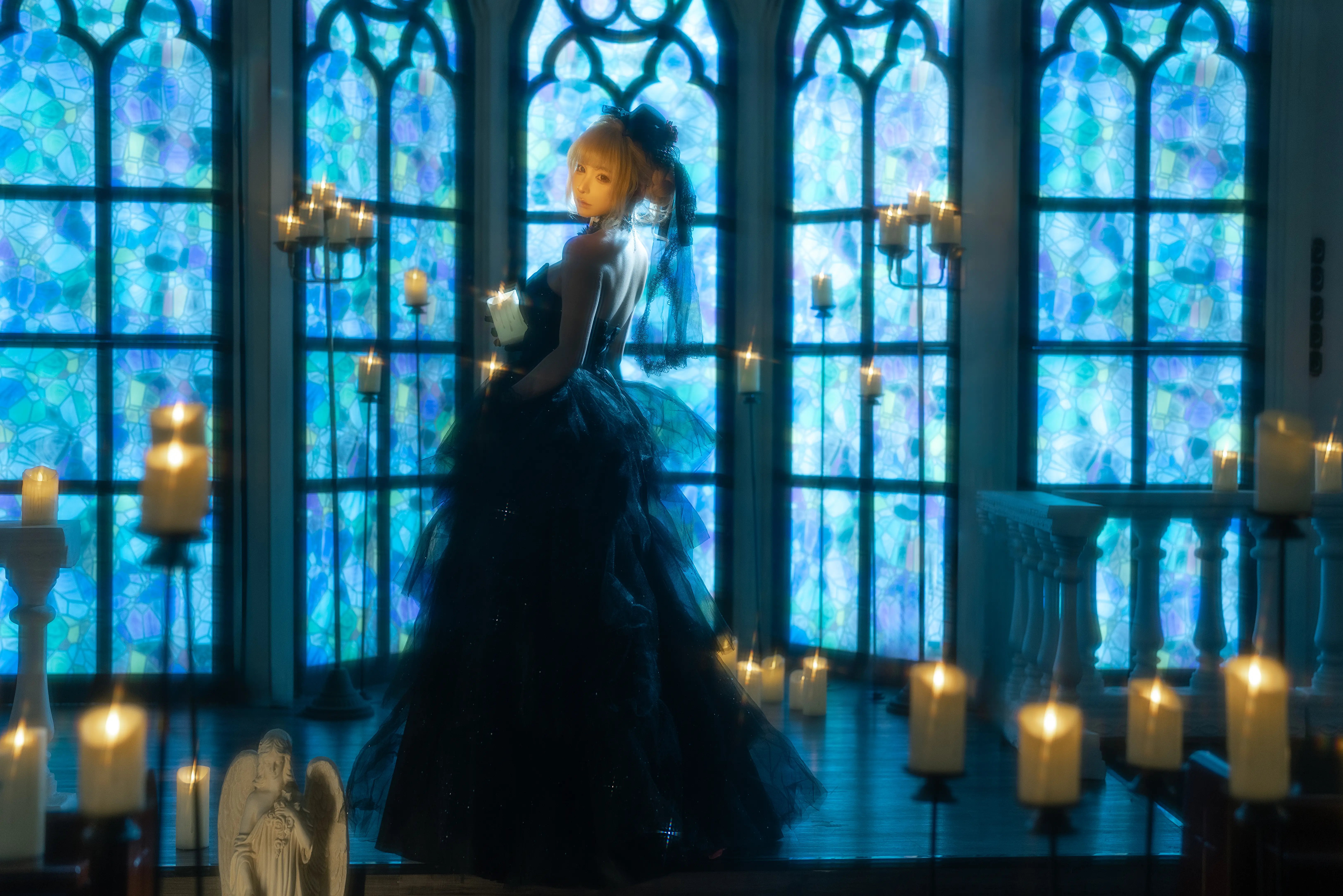 图片[2]-蠢沫沫 黑婚纱cos图集全册资源在线观看共37P+1V