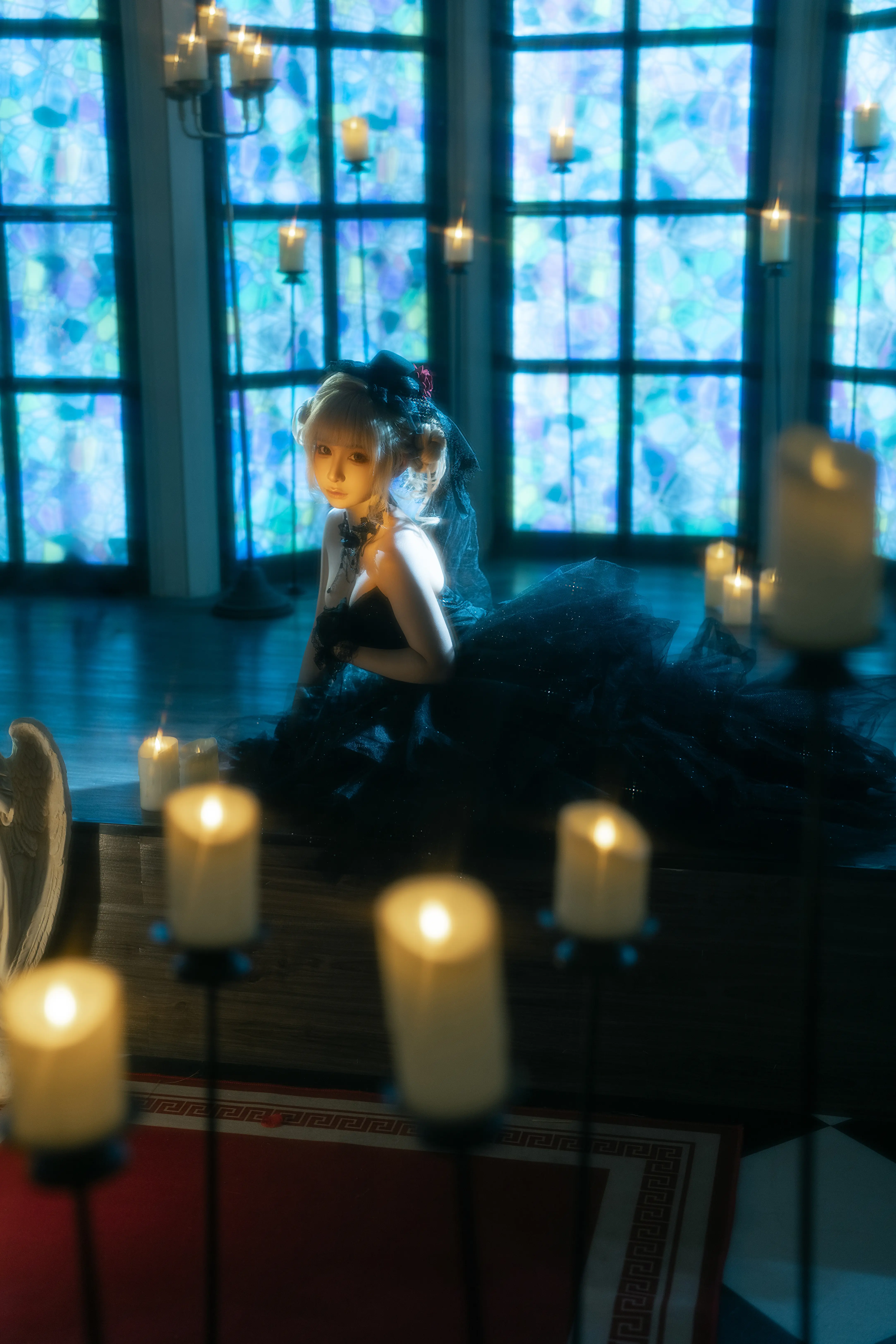 图片[5]-蠢沫沫 黑婚纱cos图集全册资源在线观看共37P+1V